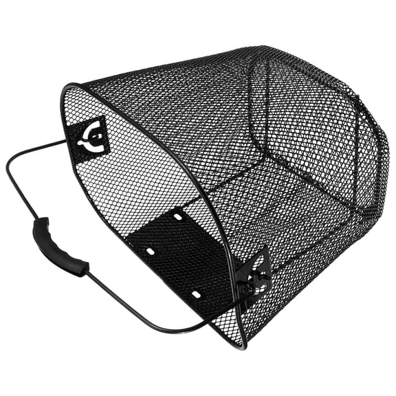 FOMIYES Back to School Front Basket Attachment for Bicycle Large Bike Basket Detachable Metal Black 1 Set