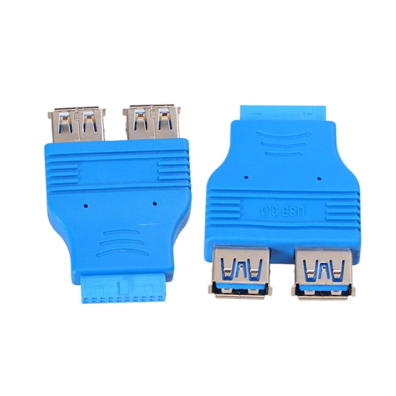 Raindrops Front Panel Connector for Computer Assembly in Blue 1Pcs