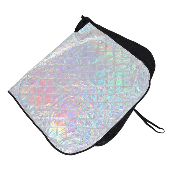 Raindrops Foldable Car Front Window Sunshade with Antiglare Design and Portable Heat Insulation