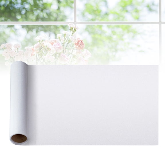 Raindrops Frosted Glass Sticker for Home Use Durable PVC Material No Fading Reusable 300x45cm White 1 Pc
