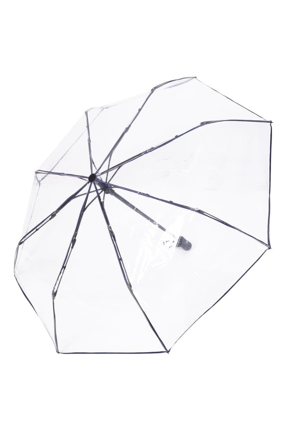 Fully Automatic Three-fold Transparent Umbrella Clear Bubble Mini Travel