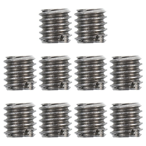 Raindrops Furniture Screw In Nut 10Pcs Threaded Insert M2xM4x4mm Square Shape Fasteners
