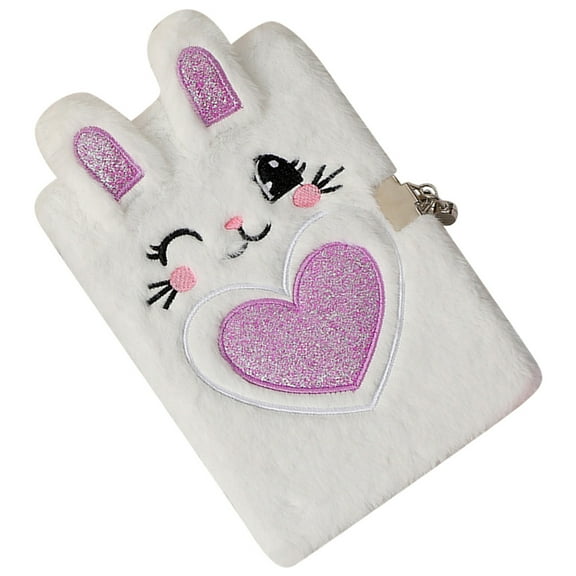 DEMACRIO Diary Purple 1Pcs 8.5*5.8*0.6In Plush Paper Lockable Portable Privacy Protection