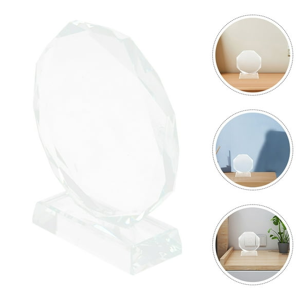 Raindrops Game Trophy Crystal Trophy Elegant Recognition Trophy for Celebrations 1Set 5.3X4.7X1.8In