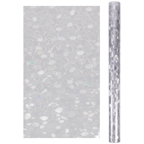 Raindrops Garage Window Privacy Film Glass Sticker PVC Film Reusable Film Office 200X45CM