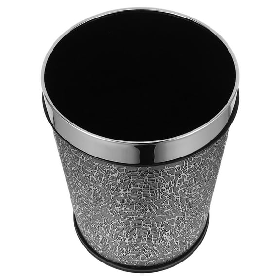 Raindrops Wicker Waste Basket Transparent Garbage Can for Commercial Office Use, and Stylish Trash Bin