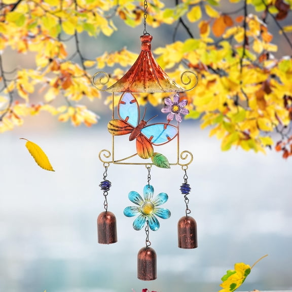 Raindrops Garden Deep Resonance Serenity Bell Wind Chime Vintage Decor Home