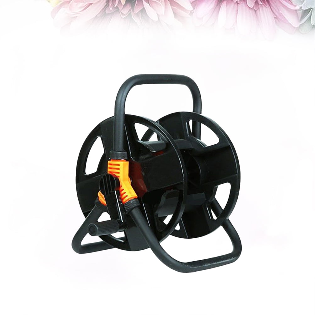 Raindrops Garden Hose Holder Multifunctional Garden Hose Reel Black