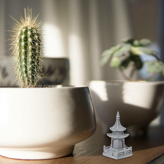 Raindrops Garden Statue Outdoor Japanese Small Aquarium Home Decoration Asian Style Statue for Yard