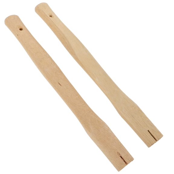Raindrops Gardener Carpenter Hoe Handle Simple Design 2Pcs 14.8x1.2x0.6in Replacement