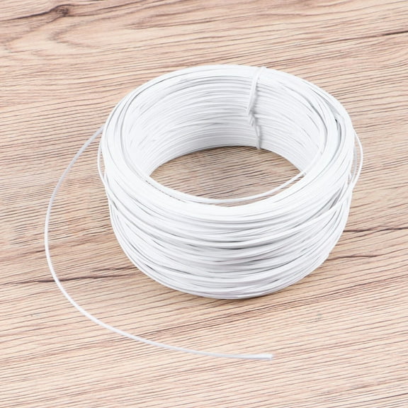 Raindrops Gardening Wire for Climbing Plants 55 Meters White PVC Iron Wire 1Pcs
