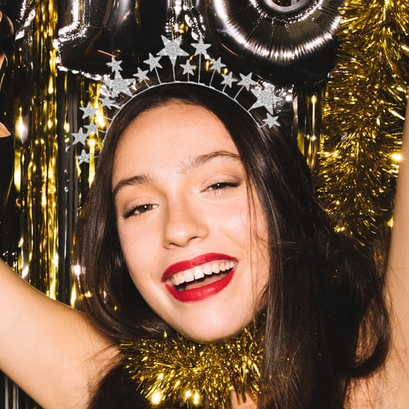 Raindrops Rhinestone Hair Accessories Headband Silver Rhinestone 1Pcs