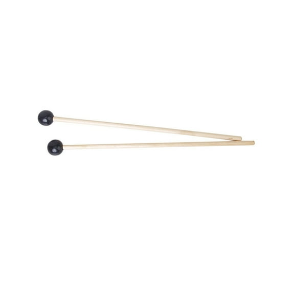 Raindrops Glockenspiel Mallets with Rubber Head for Playing Durable Wood and Rubber Khaki Color 41 5cm