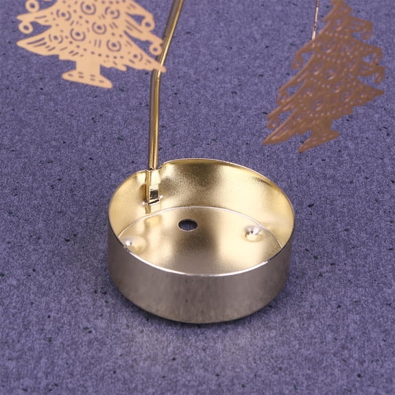 Raindrops Gold Candle Holders Rotating Candlestick Windmill