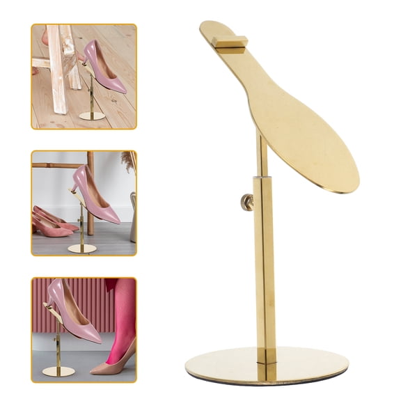 FOMIYES Adjustable Metal Shoe Rack Display Stand for Shoes, Boots, Sneakers with Height Settings