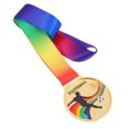 thumbnail image 1 of Raindrops 2-Pack Golden Zinc Alloy Competition Medals for Winners - Fan Gear Incentive Awards, 1 of 4