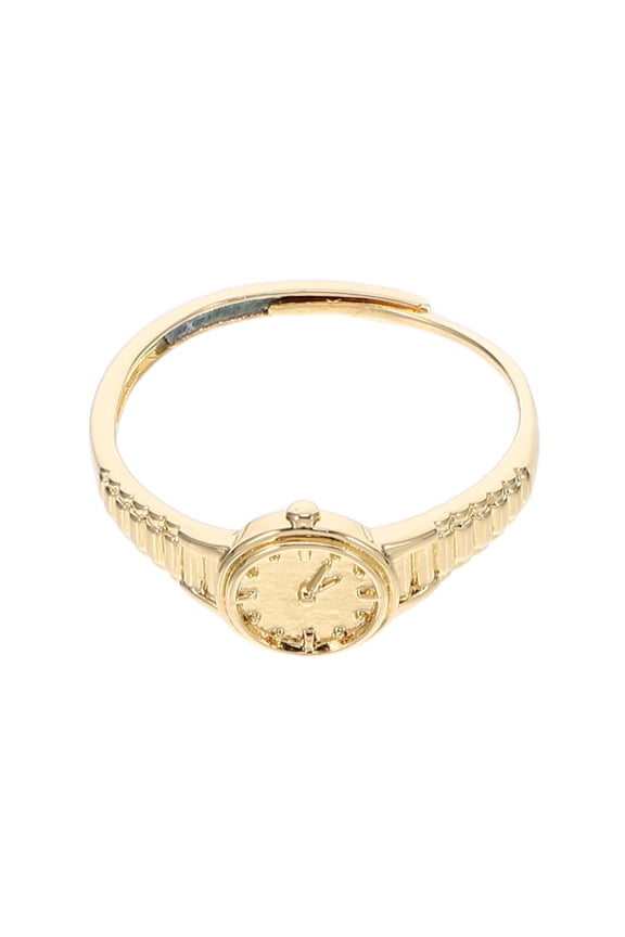 Golden Adjustable Watch for Women's Mini Clock Elegant Design for Everyday Wear