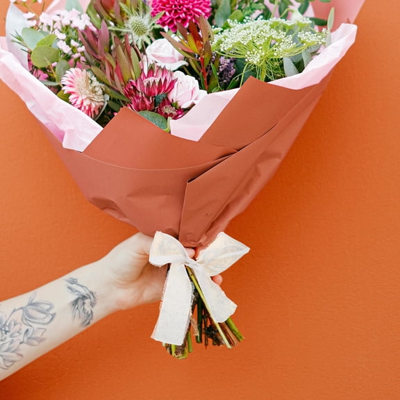 Raindrops Versatile Golden Ribbon for Bridal Bouquets and Party Decorations