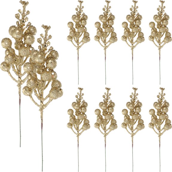 Raindrops Faux Berry Stems 10Pcs