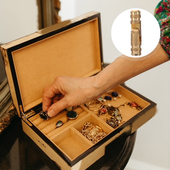 Raindrops Golden Copper SelfClosing Spring hinge for DIY Jewel Cases and Boxes Smooth Mute 4x17mm