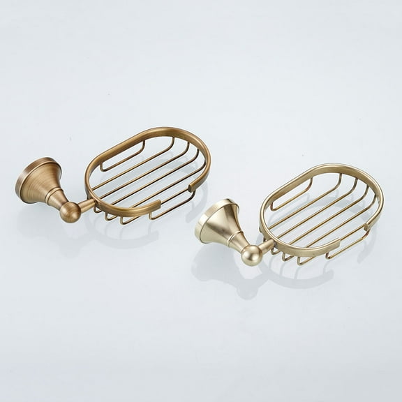 Raindrops Soap Box Retro Bathroom Pendant Wall Hanging Antique Brass Soap Net Hotel Bathroom Soap Dish