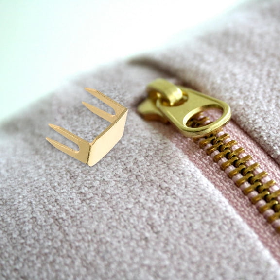 Raindrops Golden Copper Zipper Repair Kit with 20 Pieces for Fixing Jackets Bags Clothing Hardware Accessories 20pcs