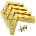 thumbnail image 1 of Raindrops Heavy Duty Golden Iron Furniture Risers for Home Use, Easy to Install, 1 Set Strong Support Elevators, 1 of 8