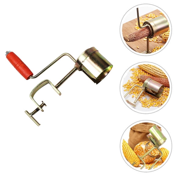 Raindrops Premium Golden Iron Corn Separator - Kitchen Tool for Quick and Easy Corn Removal, 1 Piece