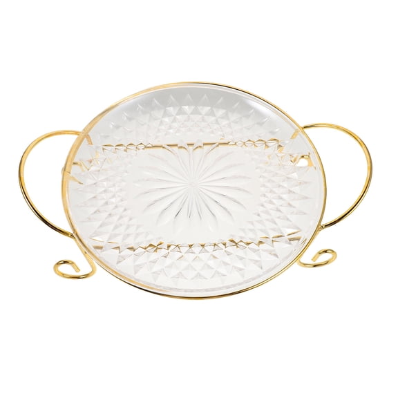 FOMIYES Vintage Fruit Bowl with Footed Base, Elegant European Style Centerpiece for Home Decor and Coffee Table Organizer