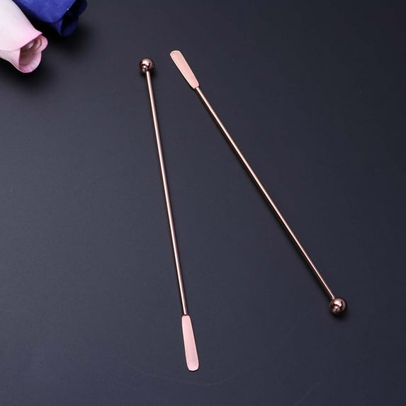 Raindrops Golden Stainless Steel Cocktail Picks for Stirring Cocktails Fruit Stick Set 5 Pieces