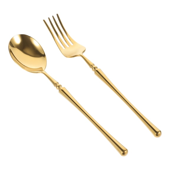 Raindrops Golden Stainless Steel Cutlery Set for Kitchen Use Ergonomic Design Exquisite Dining Experience 1 Set