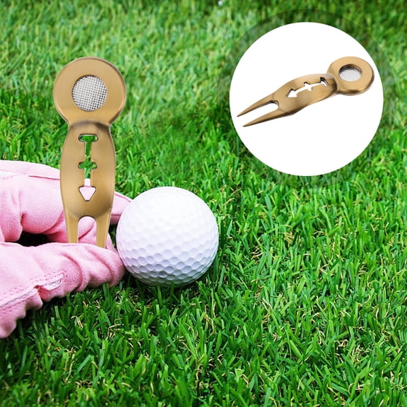 Raindrops Golf Divot Repair Tool with Zinc Alloy Marker, Golf Accessories Set 8.00x2.50x0.70in