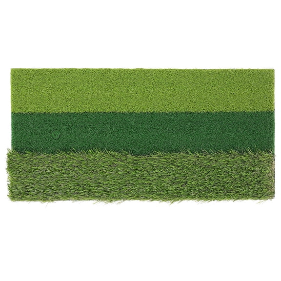 Raindrops Portable Tricolor Golf Turf Practice Mat for Training with Realistic PP Foam Plastic