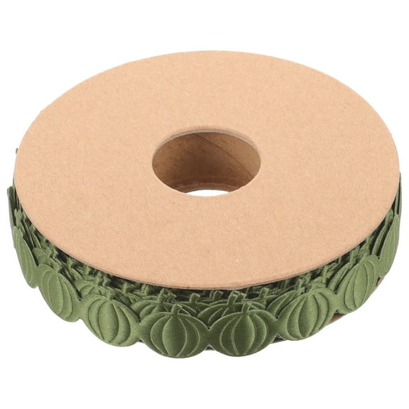 Raindrops Harvest Olive Green Decorative Ribbon Roll for Wrapping, Box Decoration, Crafts, and Thanksgiving Projects