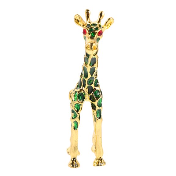 FOMIYES Green Rhinestone Inlay Giraffe Figurine for Stylish Home and Office Decor