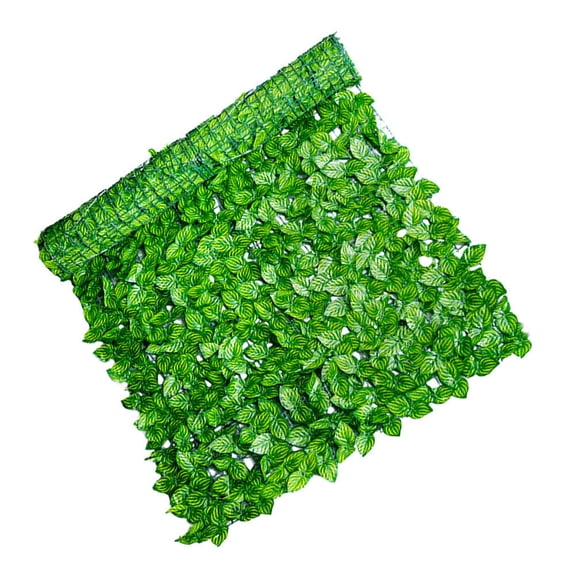 Raindrops Artificial Screen Foliage Simulated Leaves Hedge Fence Decor Green Plastic 1Pack