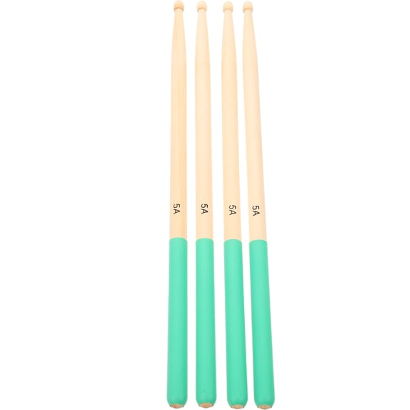 Raindrops Green Wooden Drum Sticks with Strong Structure for Drum Use Lightweight Portable Percussion Instruments Accessories 2 Pairs