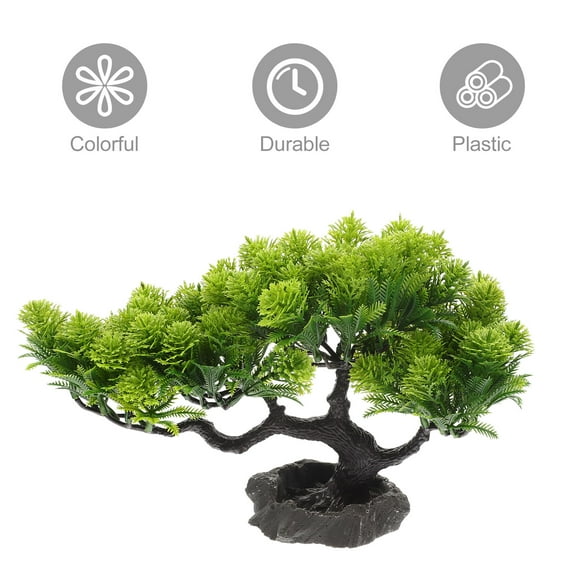 CRILSTYLEO Realistic Green Pine Tree Ornament for Sushi Plate and Sashimi Presentation