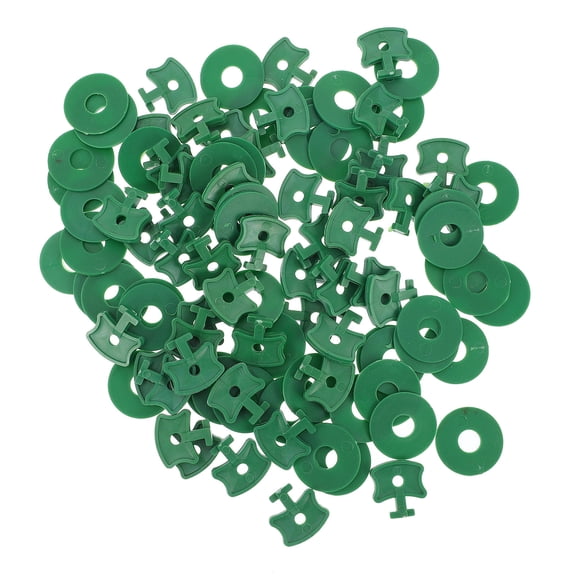 Raindrops Greenhouse Tool Holder with Durable PP Material for Organizing Plants and Nets 50 Sets Green