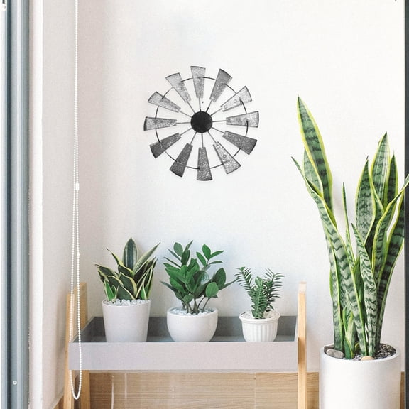 Raindrops Grey Iron Crafts Model for Wall Hanging Decoration with Metal Build 6.5 Inches