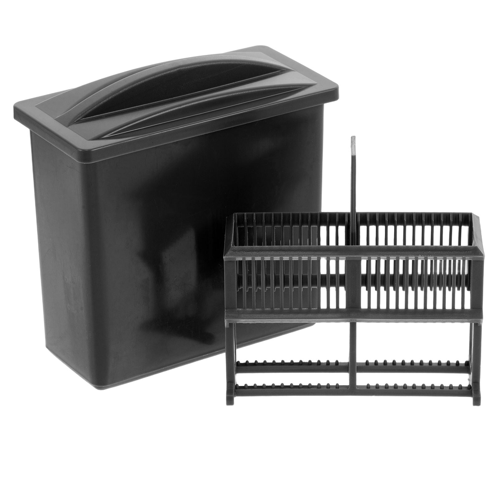 Microscope Slide Storage Rack Raindrops Plastic Slide Staining Jar with Rack for Laboratory ...
