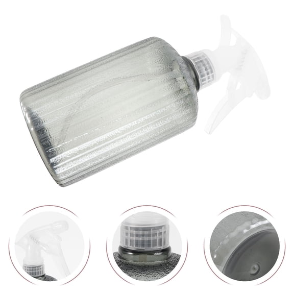 Raindrops Grey Plastic Spray Bottle, Large Capacity for Household Cleaning, Storage, Gardening, and Multi-Purpose Use, 1 Pc