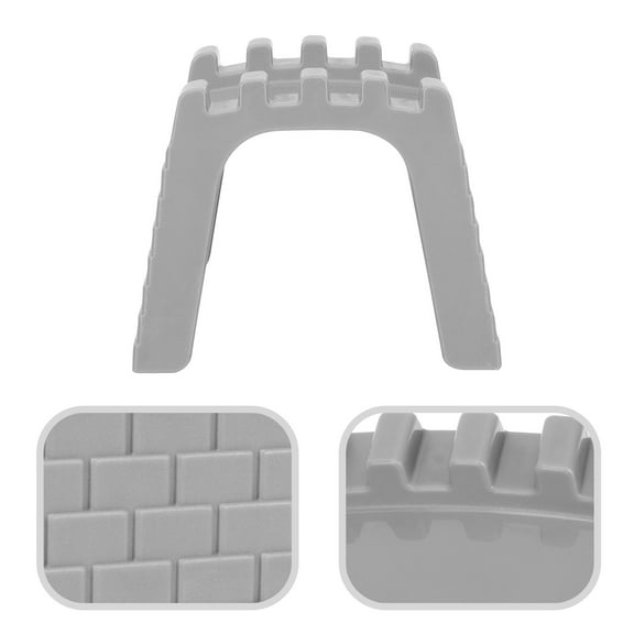 Raindrops Grey Plastic Train Tunnel Model for Kids to Build Realistic Train Track Scenes with Measuring 5.9 Inches