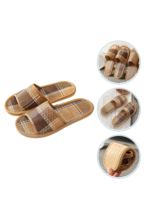Guest Slippers Rattan Grass Sandals Practical Use