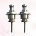 thumbnail image 1 of Raindrops Guitar Strap Lock with Metal Nonslip Nails for Electric Acoustic Guitar Bass Silver, 1 of 8