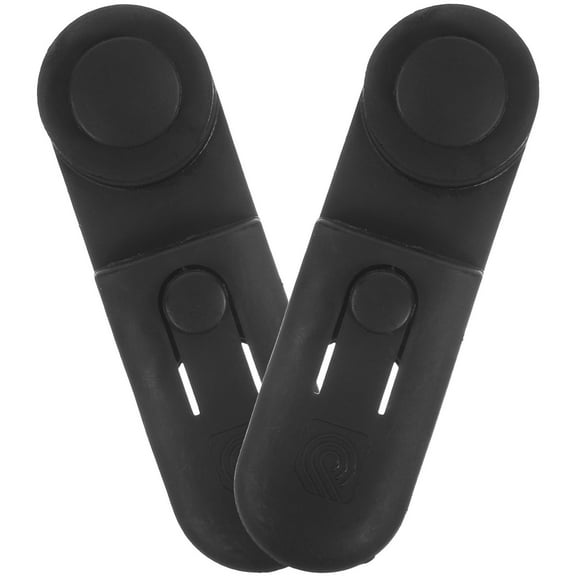 Raindrops Guitar Strap Locks Set 2Pcs Black Plastic For Electric Guitar Bass 8.50X2.80X1.50cm