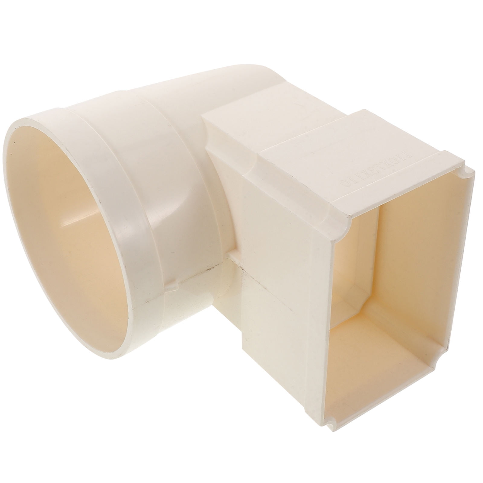 Pvc Splash Block Raindrops White PVC Gutter Splash Block with Downspout Diverter for ...