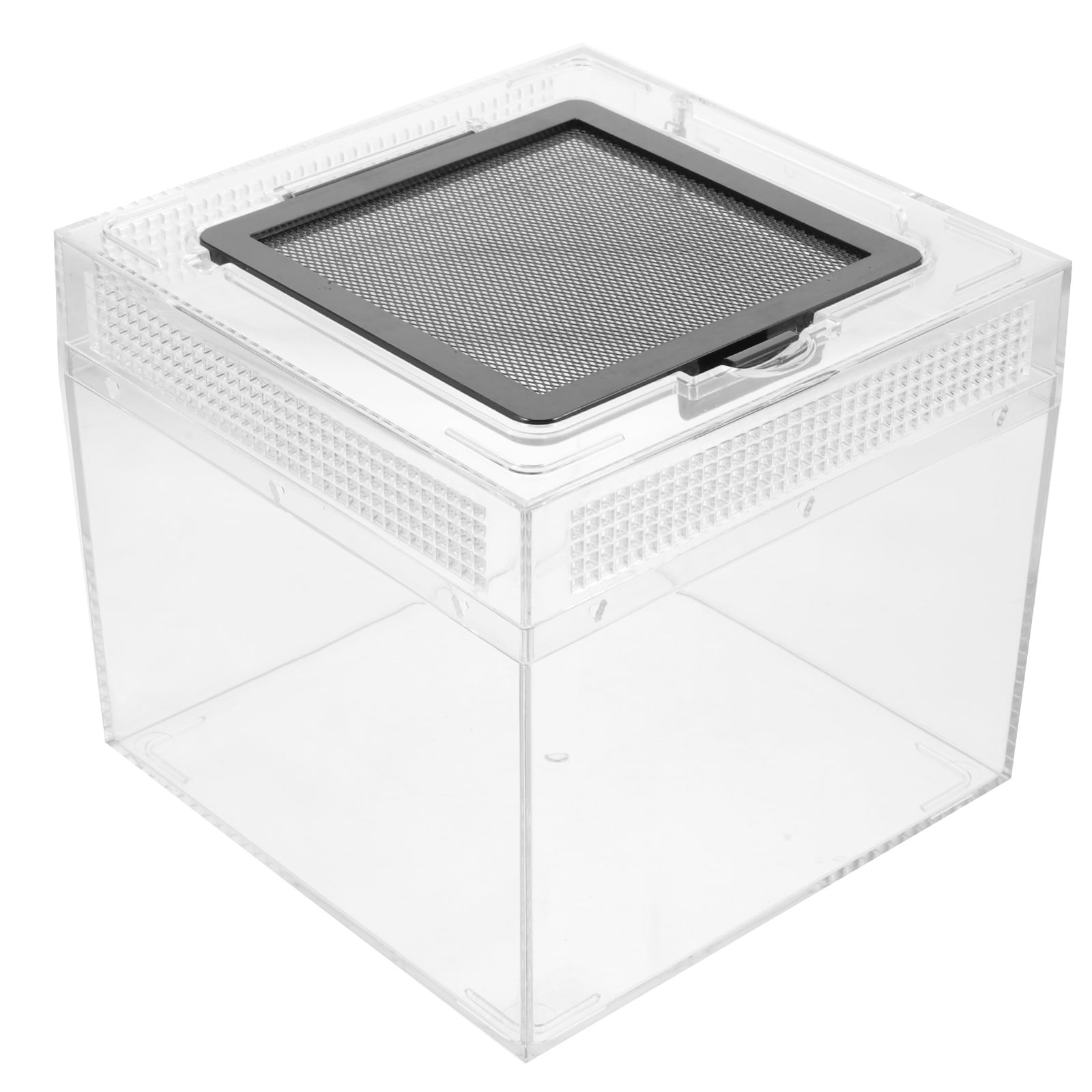 Raindrops Habitat Box Practical Feed Bin Enclosure Spider Incubator Box for Tarantula