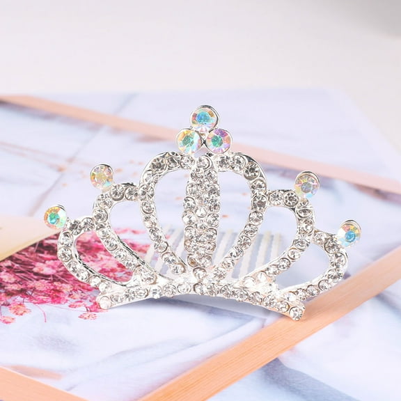 Raindrops  Hair Accessories Rhinestone Comb Crown Headbands for Woman