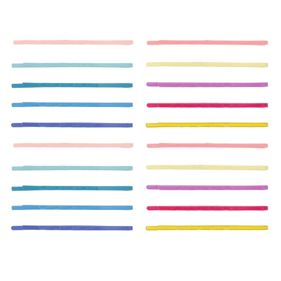 100Pcs Glitter Bobby Pins for Women, Assorted Color Hair Styling Pins, Metal Invisible Hair Clips Barrettes Accessories